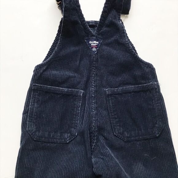 Vintage Oshkosh navy thick corduroy overalls 3T - Picture 7 of 7